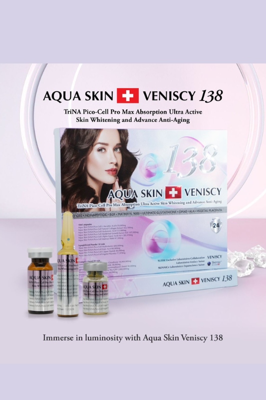 Aqua Skin Veniscy 138 TriNa Picocell Pro Max Glutathione Injection