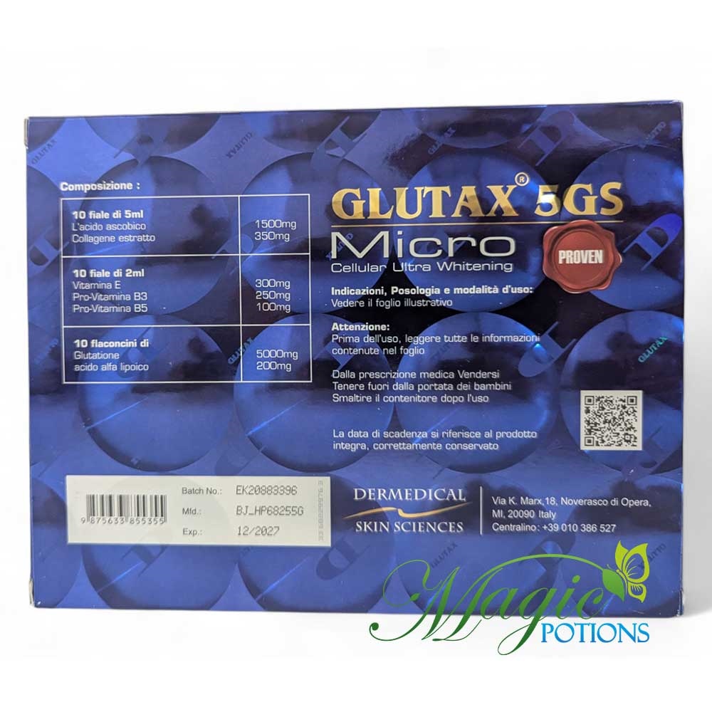 Glutax 5gs 10 Sessions Micro Cellular Ultra Whitening Injection