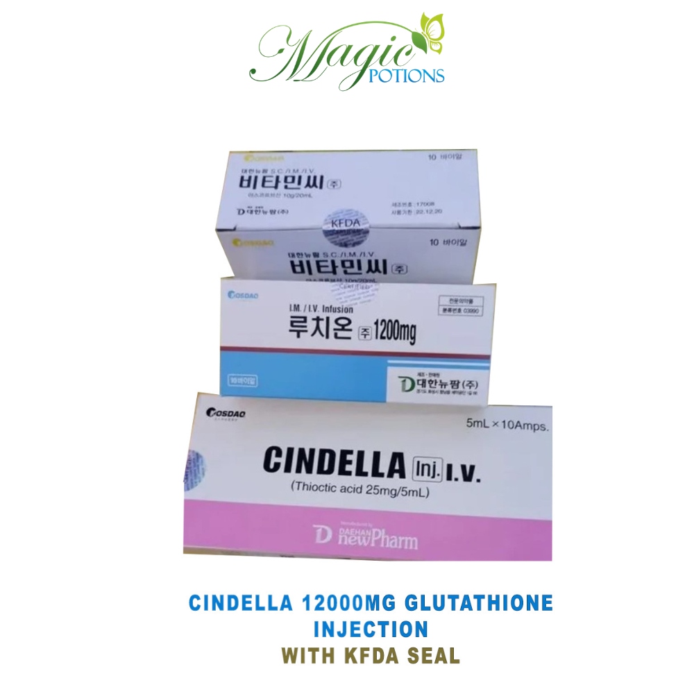 Cindella 1200mg Glutathione Injections with KFDA Seal